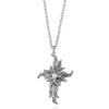 Unaloe Cross Humilis Necklace In Sterling Silver - Elegant Jewelry For Women In Silver