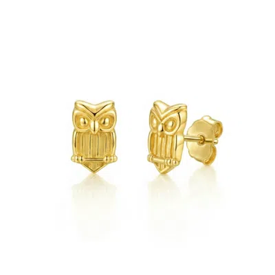 Unaloe Gold-plated Owl Earrings – Protection, Wisdom And Intuition – Women's Talisman –  Jewellery Fo
