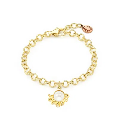 Unaloe Gold Vermeil Pearl Bracelet – Ocean-inspired Shell Jewelry For Women