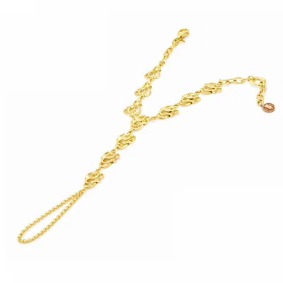 Unaloe Intertwined Hearts Hand-kissed In Gold-plated – Women's Jewelry