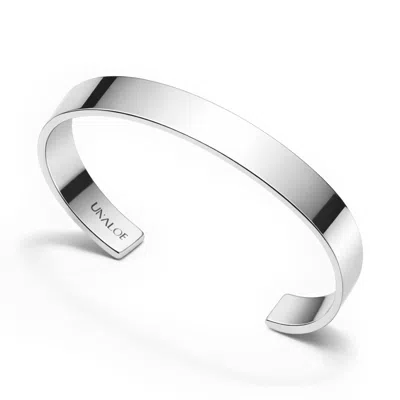 Unaloe Medium Band Open Cuff Bracelet For Men In Sterling Silver – Jewelry For Men