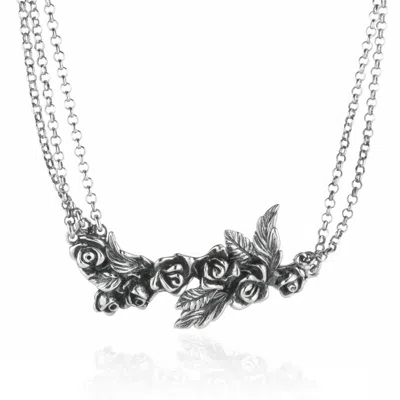 Unaloe Replay  Necklace In Sterling Silver – Romantic Artisanal Style – Jewellery For Women