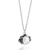 Unaloe Silver / White Coleus Ovalis Necklace Silver With White Zirconia - Elegant Women's Jewelry In Multi
