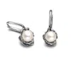 Unaloe Silver / White Lumina Sterling Silver Pearl Drop Earrings – Earrings For Women – Jewelry For Women In Multi