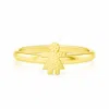 Unaloe Sterling Silver With Gold Plated Girl Ring – Sweet, Symbolic, Adjustable -  Handmade Ring For  In Gold