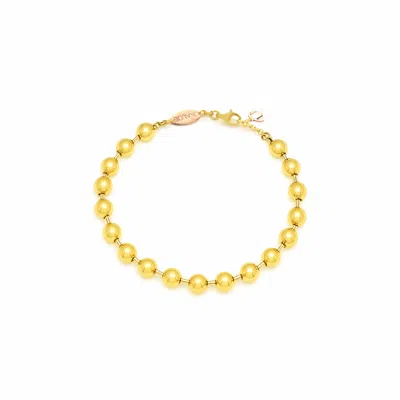 Unaloe Women's Bubbles Of Light Bracelet In Sterling Silver-gold Plated With  Rose Gold Monogram
