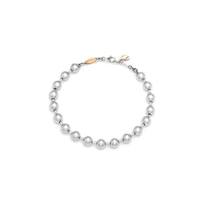 Unaloe Women's Bubbles Of Light Bracelet In Sterling Silver With  Rose Gold Monogram