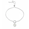 Unaloe Women's Daisy Bracelet In Silver With Pearl