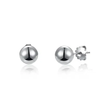 Unaloe Women's Earrings Sterling Silver Lobed