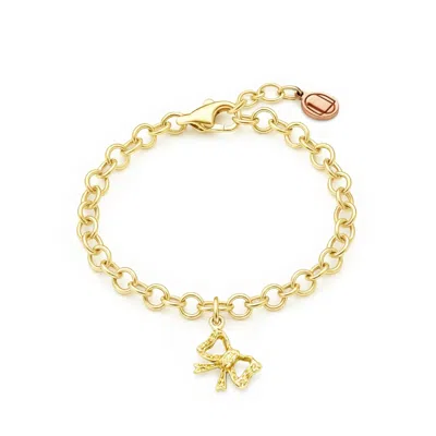 Unaloe Women's Gold Vermeil Bow Detail Bracelet – Contemporary Jewelry