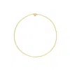 Unaloe Women's Luminous Necklace In Sterling Silver- Gold Plated– Forty Cm Chain