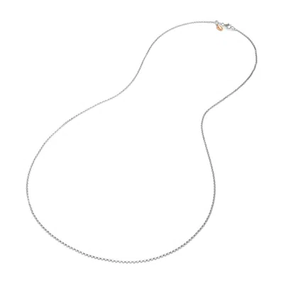 Unaloe Women's Luminous Necklace – Ninety Cm Chain - Sterling Silver