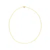 Unaloe Women's Luminous Necklace – Sixty Cm Chain- Sterlin Silver- Gold-plated