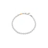 Unaloe Women's Mini Light Bubbles In Sterling Silver Bracelet With  Rose Gold Monogram