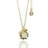 Unaloe Women's Natural Queen Necklace Gold-plated With Natural Pearl In Gold