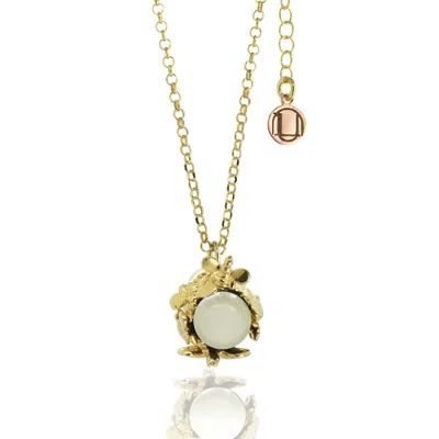 Unaloe Women's Natural Queen Necklace Gold-plated With Natural Pearl