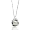 Unaloe Women's Natural Queen Necklace Sterling Silver With Natural Pearl In Silver