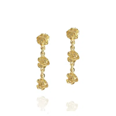Unaloe Women's Records  Earrings Gold-plated