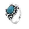 Unaloe Women's Ribes Silver Ring With Natural Amazzonite In Silver