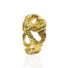 Unaloe Women's Ring With Interwoven Hearts, Gold-plated