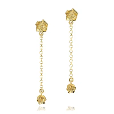 Unaloe Women's Rosas  Earrings Gold-plated
