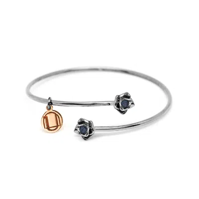 Unaloe Women's Silver / Blue Bracelet Magnifica Sterling Silver With Natural Sapphire In Multi