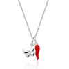 Unaloe Women's Silver / Red Butterfly & Lucky Charm Necklace – Adjustable Sterling Silver Gold Plated-unalo In Multi