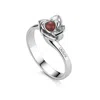 Unaloe Women's Silver / Red Magnifica Ring Sterling Silver Ruby In Multi