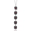 Unaloe Women's Silver / Red Rocks Necklace Silver With Natural Ruby In Multi