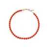 Unaloe Women's Silver / Red Sterling Silver Necklace With Natural Coral In Multi
