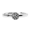 Unaloe Women's Silver Ring With Intricate Sphere Engraving