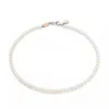 Unaloe Women's Silver / White Choker With Natural Pearls In Sterling Silver In Multi