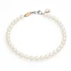 Unaloe Women's Silver / White Natural Pearl Necklace In Sterling Silver In Multi