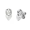 Unaloe Women's Sterling Silver Earrings With Crown And Heart