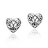 Unaloe Women's Sterling Silver Heart Earrings