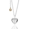 Unaloe Women's Sterling Silver Heart Pendant Necklace – Elegant Love & Passion Jewelry Gift