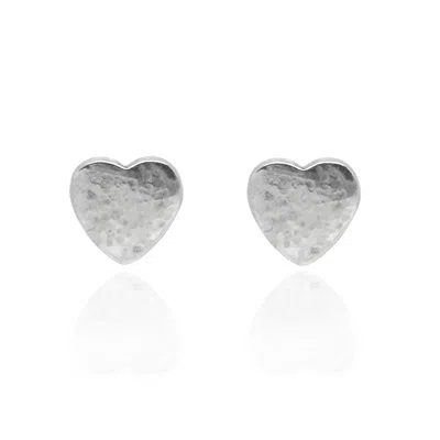 Unaloe Women's Sterling Silver Heartbeat Earrings