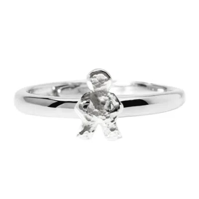 Unaloe Women's Sterling Silver Little Boy Ring
