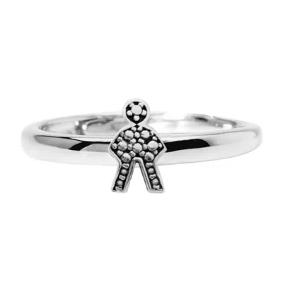 Unaloe Women's Sterling Silver Little Boy Star Ring