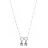 Unaloe Women's Sterling Silver Necklace With Child Charms