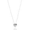 Unaloe Women's Sterling Silver Pulsing Heart Necklace