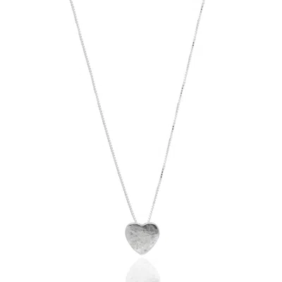 Unaloe Women's Sterling Silver Pulsing Heart Necklace