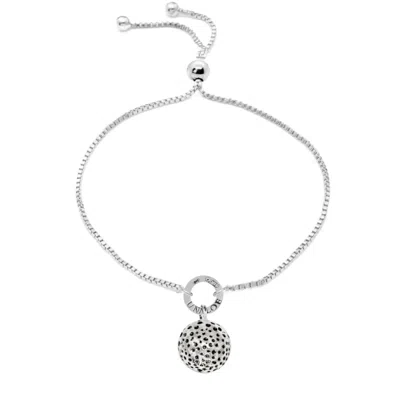 Unaloe Women's Sterling Silver Sphere Bracelet