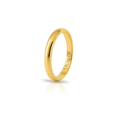 Unaloe Women's Wide Smooth Sterling Silver Band With Gold Plating: Strength, Grace, And Authenticity