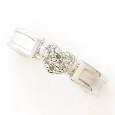 Pre-owned Unbranded (10k) Band Ring () In White