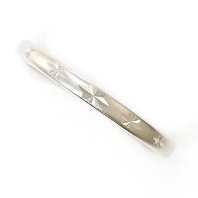Pre-owned Unbranded (10k) Band Ring () In White