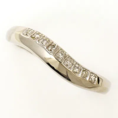 Pre-owned Unbranded (10k) Band Ring () In White