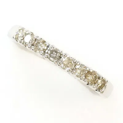 Pre-owned Unbranded (10k) Band Ring () In White