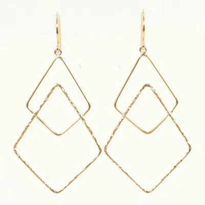 Pre-owned Unbranded (10k) Drop Earrings () In Gold