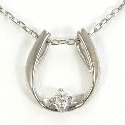 Pre-owned Unbranded (10k) Necklace () In White
